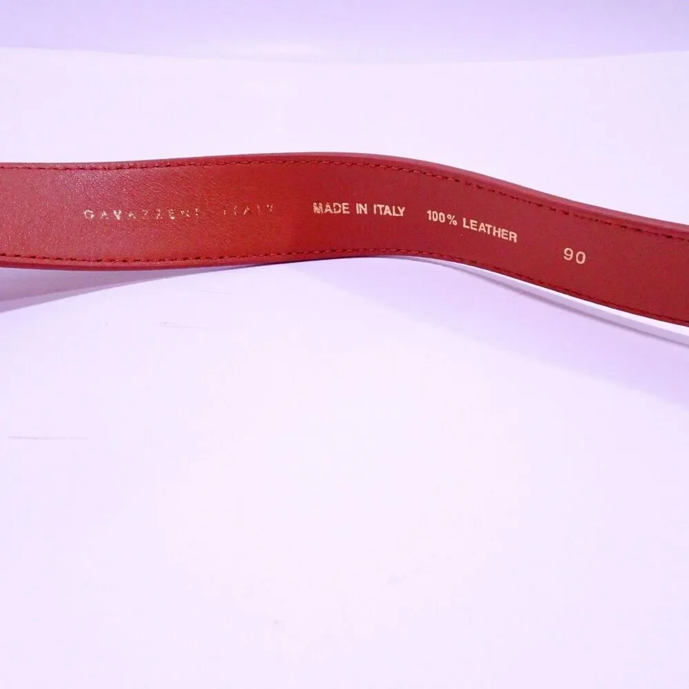 Veronica Beard GAVAZZENI Women's Jane Leather Gold buckle Belt  NWT 155 XS
